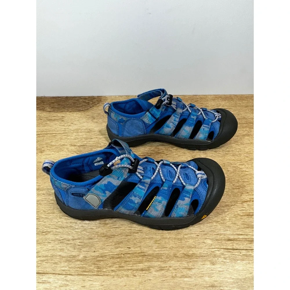 Keen Newport H2 Blue Camo Waterproof Hiking Sport Sandals Womens 6 EU 39